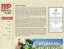 Tablet Screenshot of mirkovic-plast.com